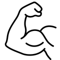 Muscle support icon